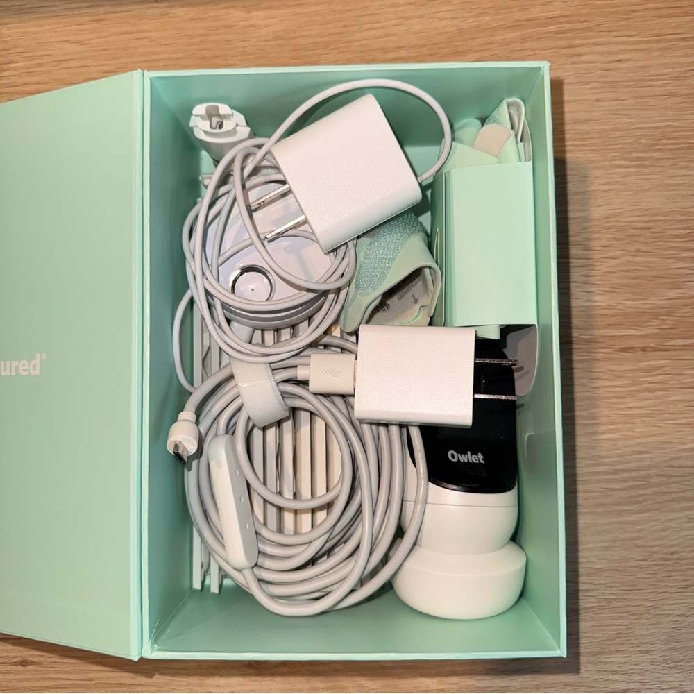 Owlet Video Monitor with White and Black Design